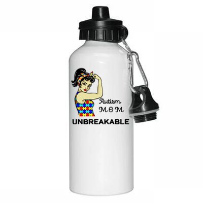 Autism Mom Unbreakable Puzzle Pieces Aluminum Water Bottle