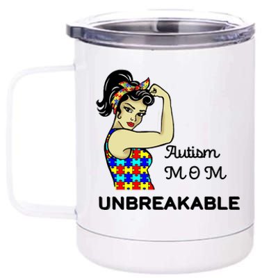 Autism Mom Unbreakable Puzzle Pieces 12 oz Stainless Steel Tumbler Cup