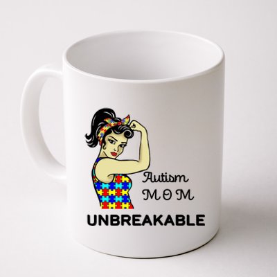 Autism Mom Unbreakable Puzzle Pieces Coffee Mug