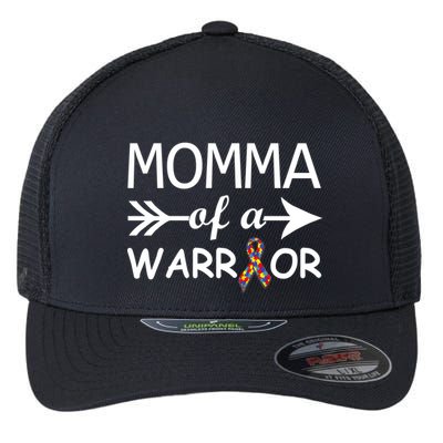 Autism Momma of a Warrior Flexfit Unipanel Trucker Cap