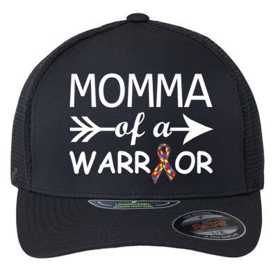 Autism Momma of a Warrior Flexfit Unipanel Trucker Cap