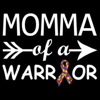 Autism Momma of a Warrior City Backpack