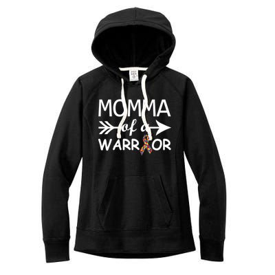 Autism Momma of a Warrior Women's Fleece Hoodie