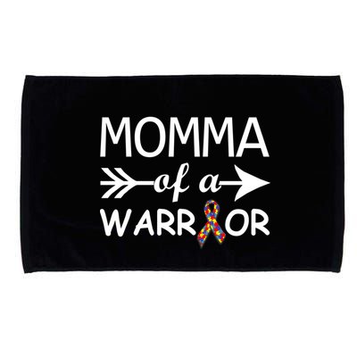 Autism Momma of a Warrior Microfiber Hand Towel