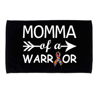 Autism Momma of a Warrior Microfiber Hand Towel