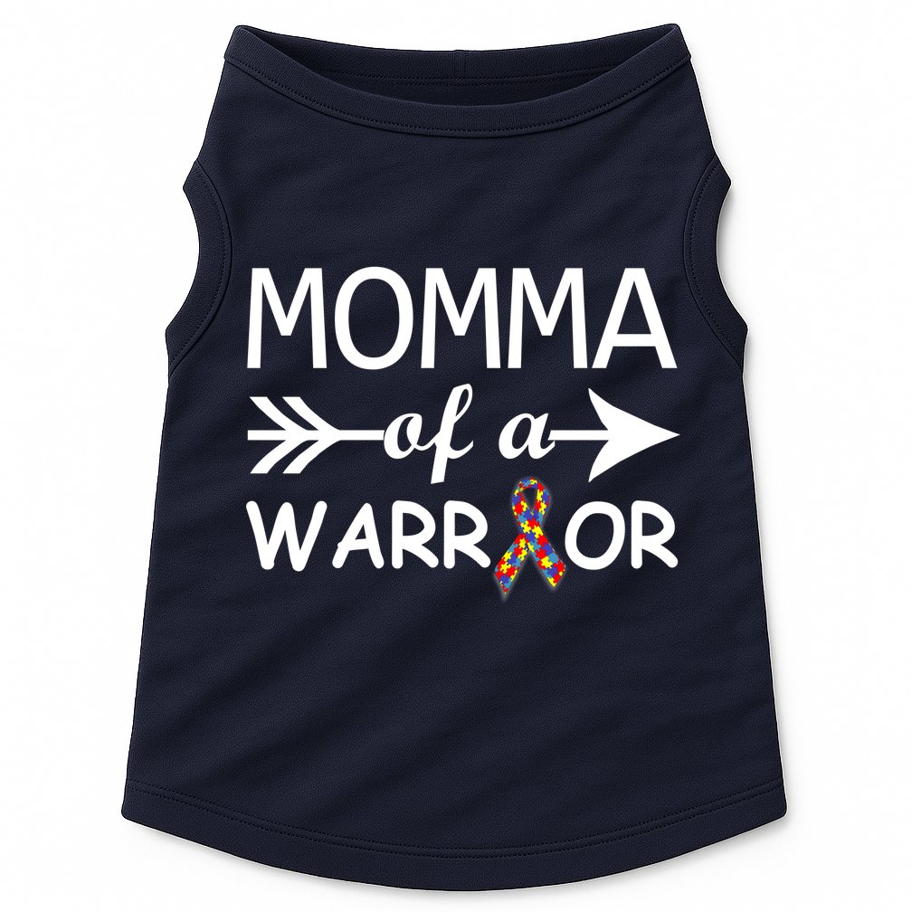 Autism Momma of a Warrior Doggie Tank
