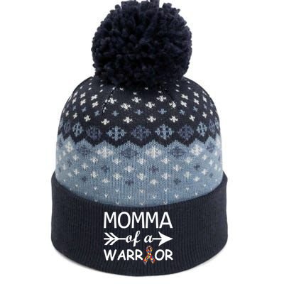 Autism Momma of a Warrior The Baniff Cuffed Pom Beanie