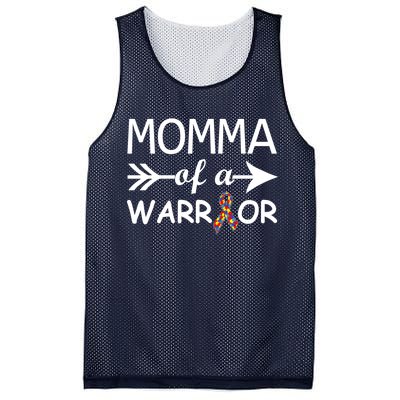 Autism Momma of a Warrior Mesh Reversible Basketball Jersey Tank