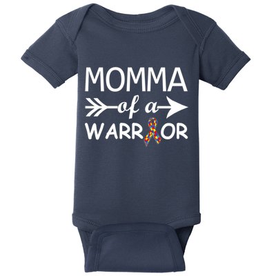 Autism Momma of a Warrior Baby Bodysuit