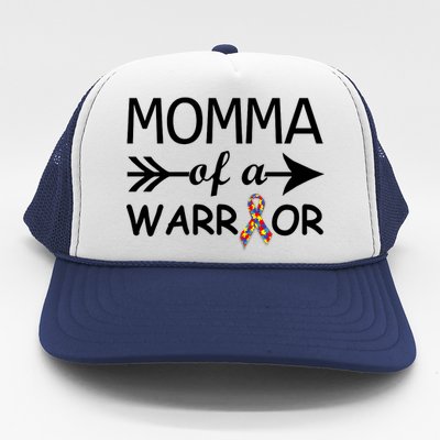 Autism Momma of a Warrior Trucker Hat