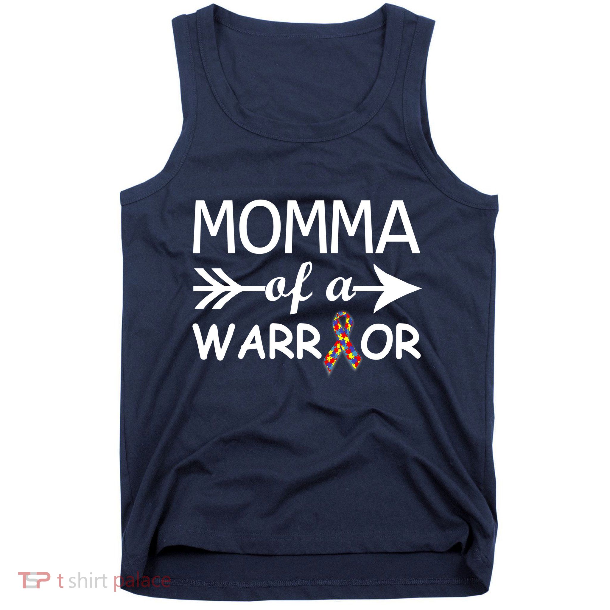 Autism Momma of a Warrior Tank Top
