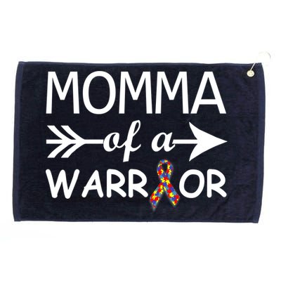 Autism Momma of a Warrior Grommeted Golf Towel