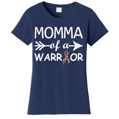 Autism Momma of a Warrior Women's T-Shirt