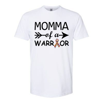 Autism Momma of a Warrior Softstyle® CVC T-Shirt