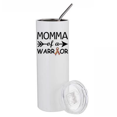 Autism Momma of a Warrior Stainless Steel Tumbler