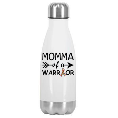 Autism Momma of a Warrior Stainless Steel Insulated Water Bottle