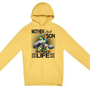 Autism Mother And Son Best Friends For Life Premium Pullover Hoodie