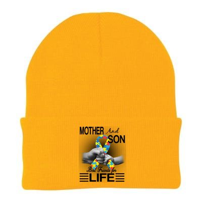 Autism Mother And Son Best Friends For Life Knit Cap Winter Beanie