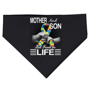 Autism Mother And Son Best Friends For Life USA-Made Doggie Bandana