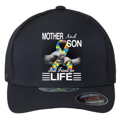 Autism Mother And Son Best Friends For Life Flexfit Unipanel Trucker Cap