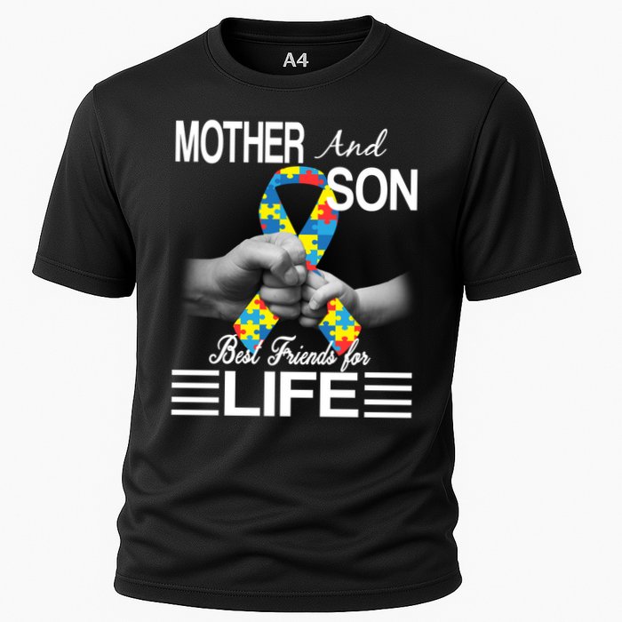 Autism Mother And Son Best Friends For Life Cooling Performance Crew T-Shirt