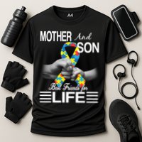 Autism Mother And Son Best Friends For Life Cooling Performance Crew T-Shirt