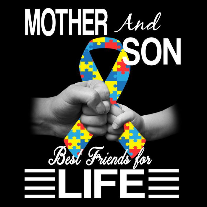 Autism Mother And Son Best Friends For Life Cooling Performance Crew T-Shirt
