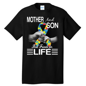 Autism Mother And Son Best Friends For Life Tall T-Shirt