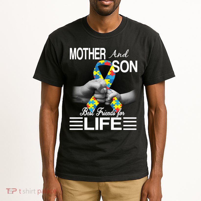 Autism Mother And Son Best Friends For Life Tall T-Shirt
