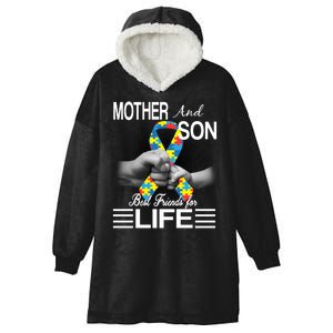 Autism Mother And Son Best Friends For Life Hooded Wearable Blanket