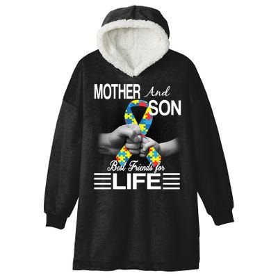 Autism Mother And Son Best Friends For Life Hooded Wearable Blanket