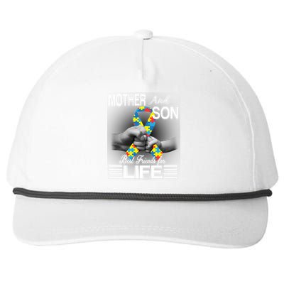 Autism Mother And Son Best Friends For Life Snapback Five-Panel Rope Hat