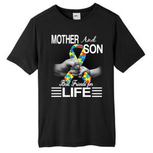 Autism Mother And Son Best Friends For Life Tall Fusion ChromaSoft Performance T-Shirt