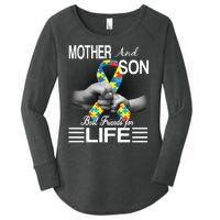 Autism Mother And Son Best Friends For Life Women's Perfect Tri Tunic Long Sleeve Shirt