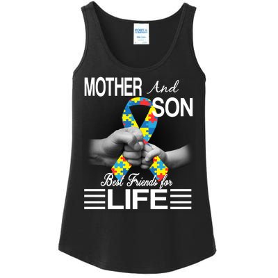 Autism Mother And Son Best Friends For Life Ladies Essential Tank