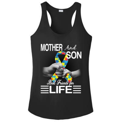 Autism Mother And Son Best Friends For Life Ladies PosiCharge Competitor Racerback Tank