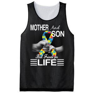 Autism Mother And Son Best Friends For Life Mesh Reversible Basketball Jersey Tank