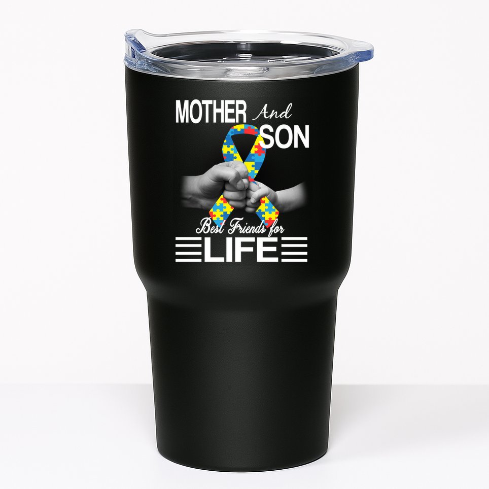 Autism Mother And Son Best Friends For Life Tumbler