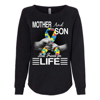 Autism Mother And Son Best Friends For Life Womens California Wash Sweatshirt