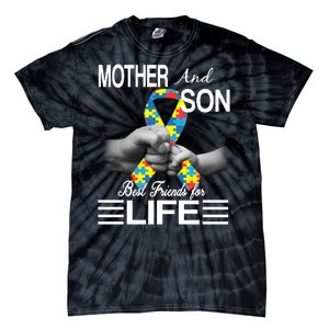 Autism Mother And Son Best Friends For Life Tie-Dye T-Shirt