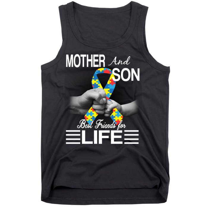 Autism Mother And Son Best Friends For Life Tank Top