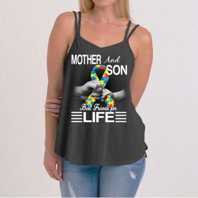 Autism Mother And Son Best Friends For Life Women's Strappy Tank