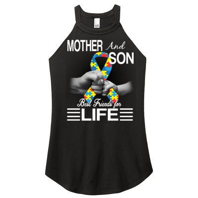 Autism Mother And Son Best Friends For Life Women's Perfect Tri Rocker Tank