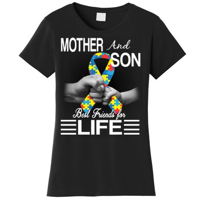 Autism Mother And Son Best Friends For Life Women's T-Shirt