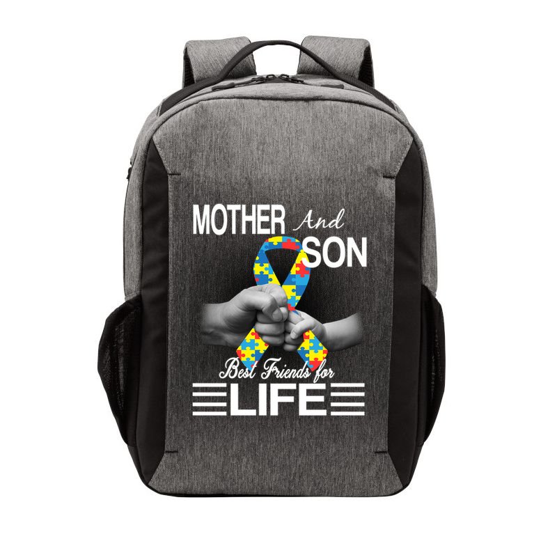 Autism Mother And Son Best Friends For Life Vector Backpack
