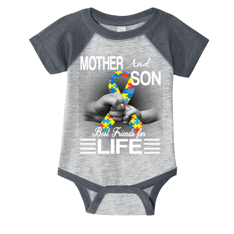 Autism Mother And Son Best Friends For Life Infant Baby Jersey Bodysuit