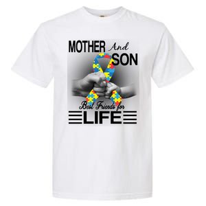 Autism Mother And Son Best Friends For Life Garment-Dyed Heavyweight T-Shirt