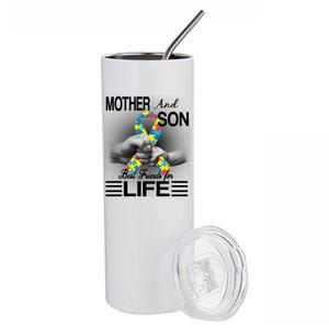 Autism Mother And Son Best Friends For Life Stainless Steel Tumbler