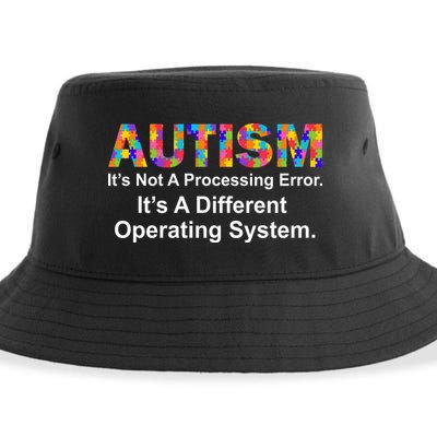 Autism Not A Processing Error It's Different Operating System Sustainable Bucket Hat