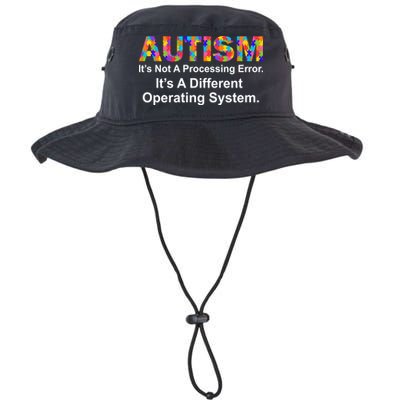 Autism Not A Processing Error It's Different Operating System Legacy Cool Fit Booney Bucket Hat